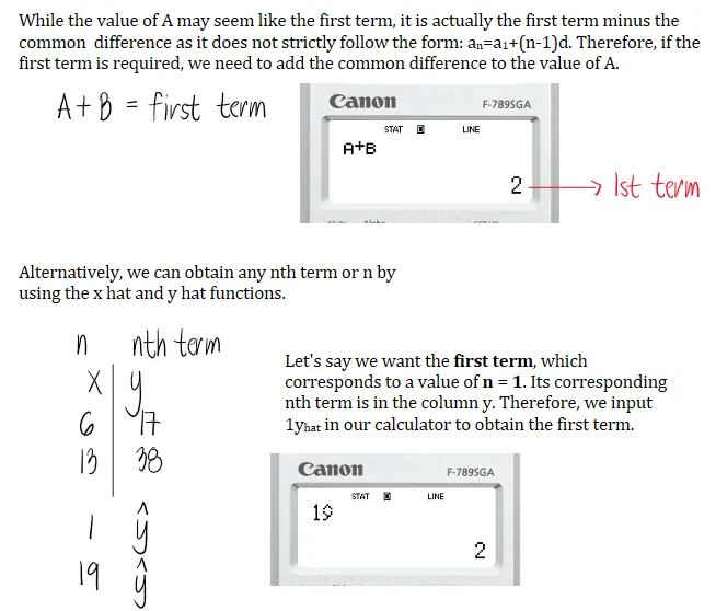 Arithmetic Progression | Algebra – Problem 1: Arithmetic Sequence CALTECH for any nth term and common difference – Diagram