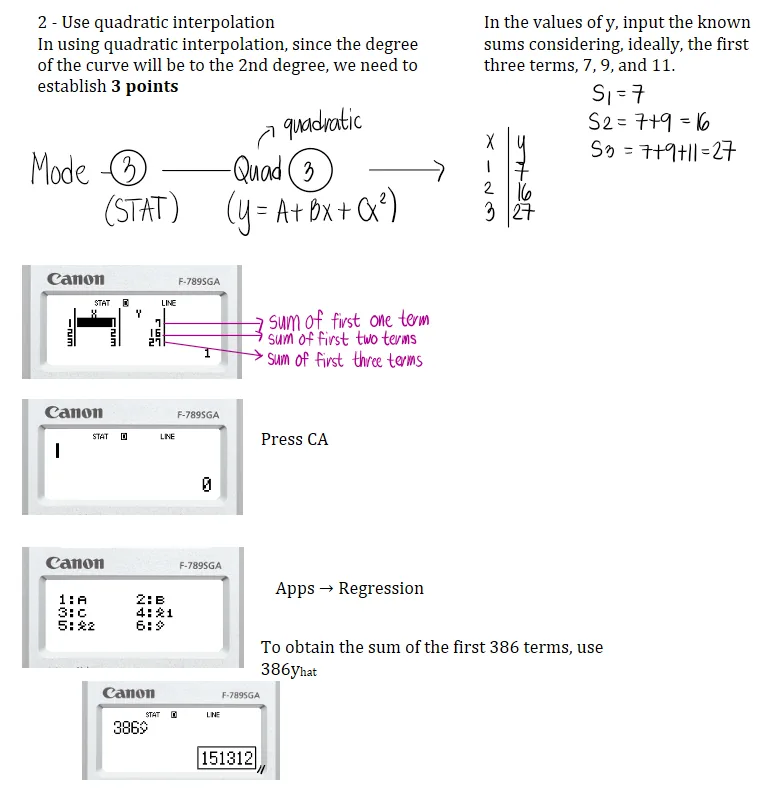 Arithmetic Progression | Algebra – Problem 2: Arithmetic Sequence CALTECH for the sum of the series – Diagram
