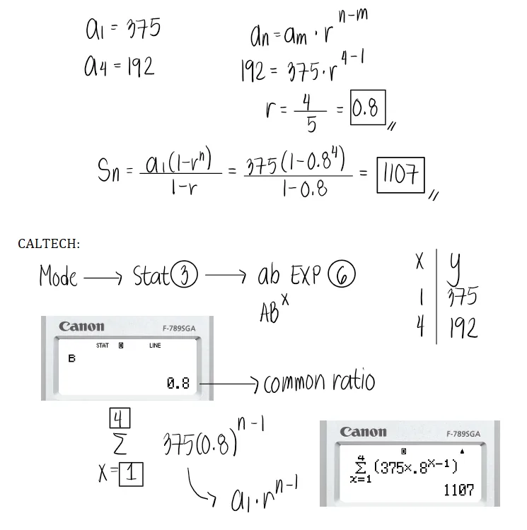 Geometric Progression | Algebra – Problem 3: – Diagram