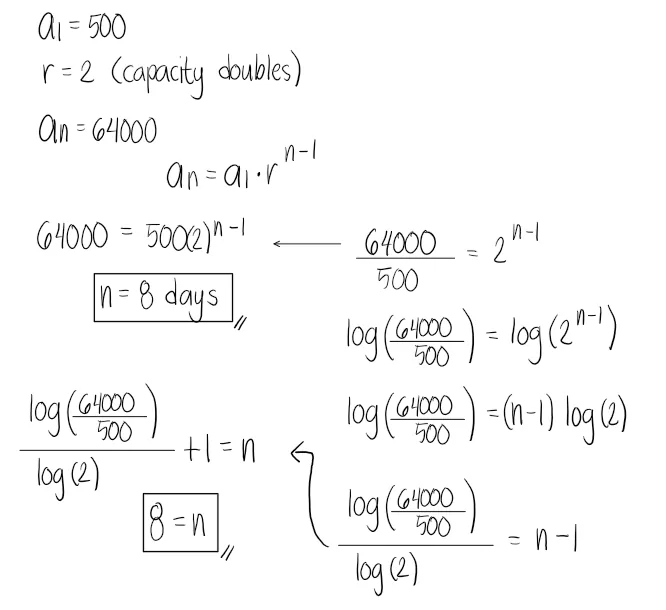 Geometric Progression | Algebra – Problem 5: – Diagram