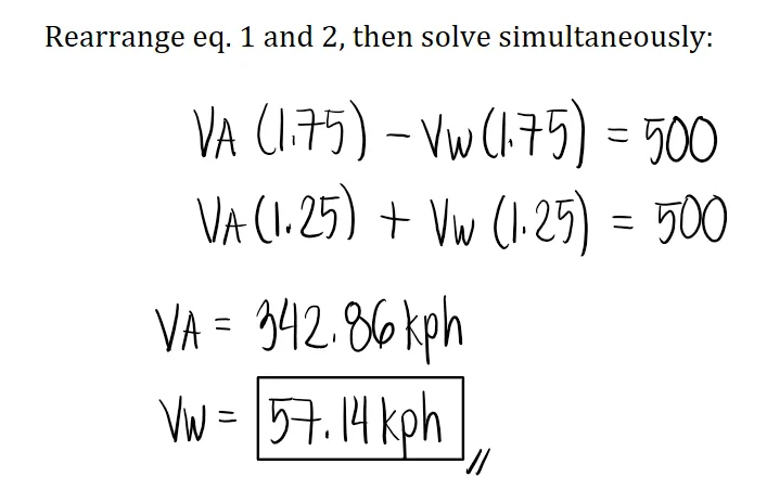 Motion Problems | Algebra – Problem 2: – Diagram