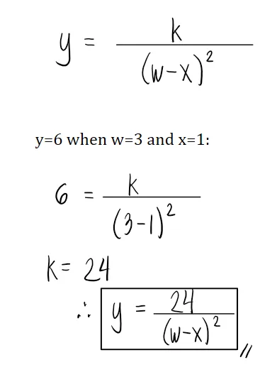 Variation Problems in Algebra – Problem 3: – Diagram