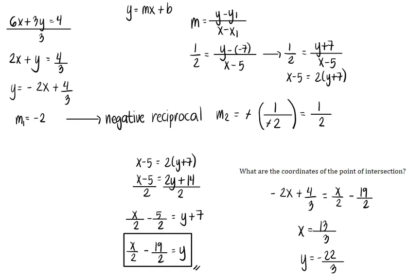 Analytic Geometry – Problem 3: – Diagram