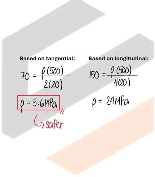 Thin-walled Pressure Vessels | Mechanics of Deformable Bodies – Problem 3: – Diagram