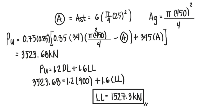 Reinforced Concrete Columns | Principles of Reinforced Concrete – Problem 3 (Investigation): – Diagram