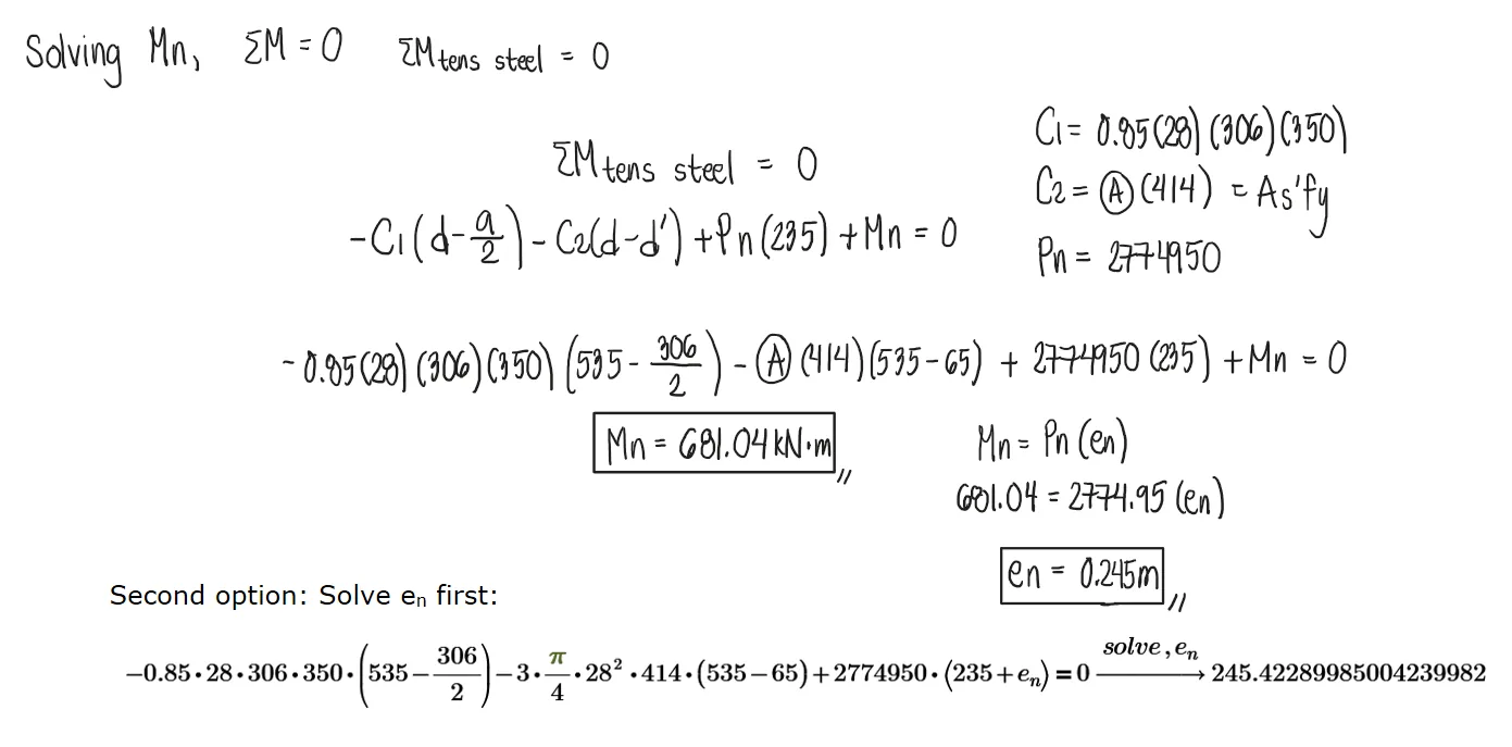 Reinforced Concrete Columns | Principles of Reinforced Concrete – Problem 5: – Diagram