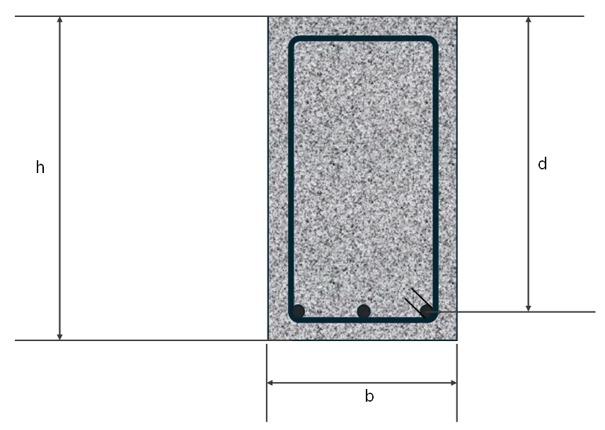 Singly Reinforced Beam | Principles of Reinforced Concrete – Problem 3: Rectangular Beam | Investigation Problem – Diagram