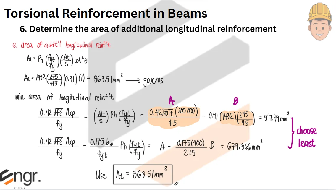 Beams Reinforced for Torsion | Principles of Reinforced Concrete – Problem 1: – Diagram