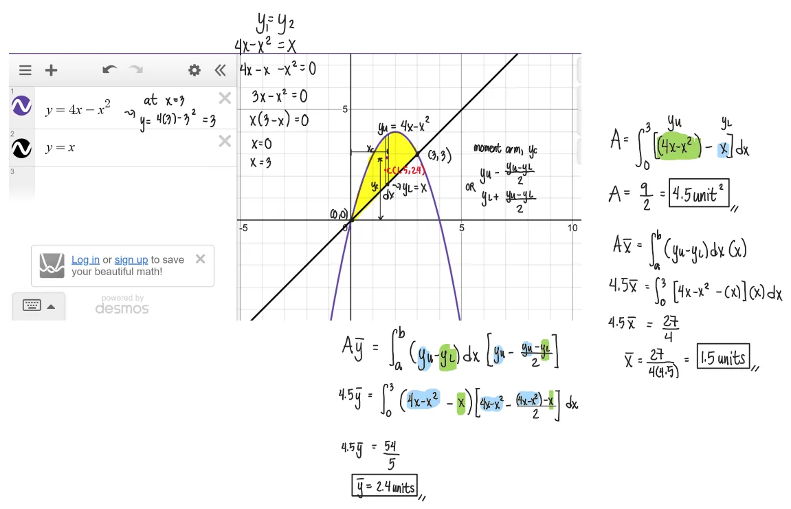 Centroids | Statics of Rigid Bodies – Problem 2: – Diagram