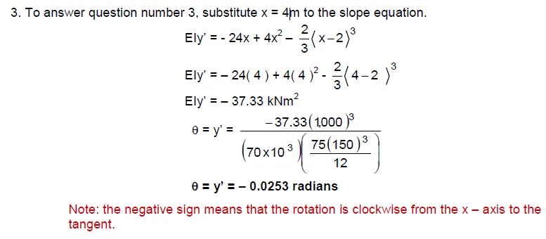 Double Integration Method | Structural Theory – Problem 5: – Diagram